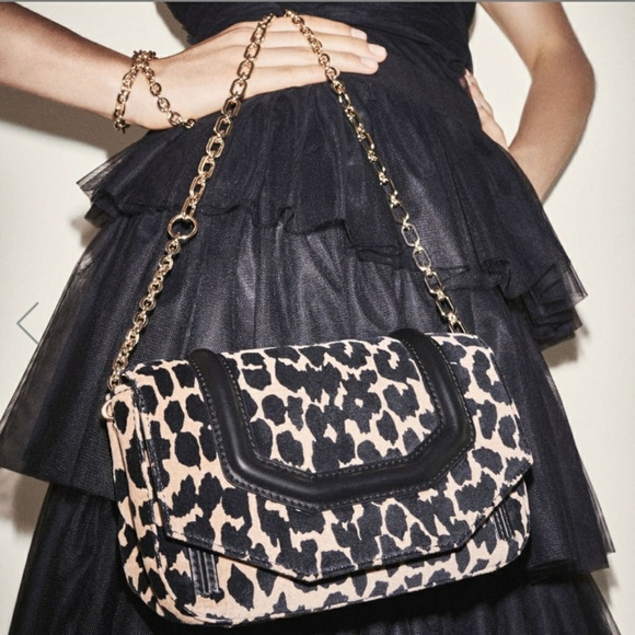 NWT Maje Leopard Print Evening Bag - Picture 6 of 8